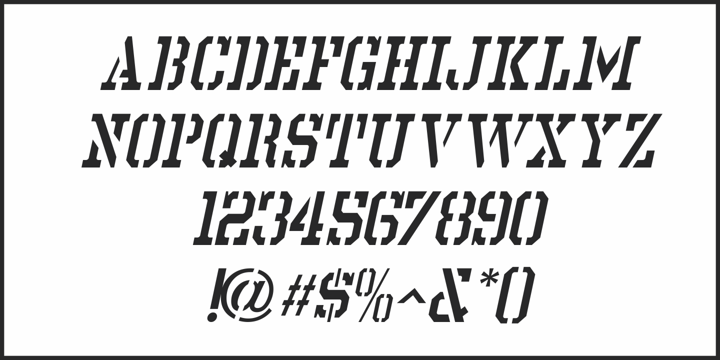 Stencil Chamfer JNL
